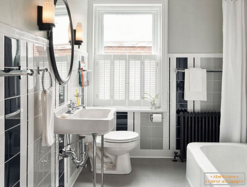 Стиль Art Deco negli interni ванной комнаты