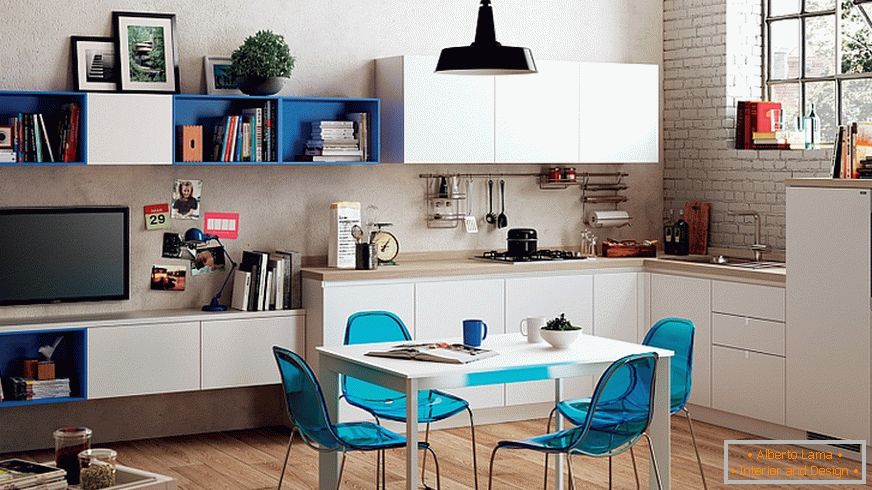 Cucina dal design interno