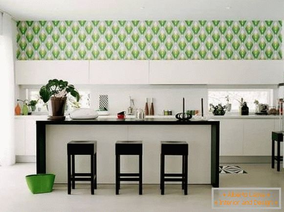 cucina con-elegante-wallpaper
