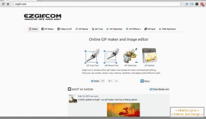Creatore GIF online e editor di immagini