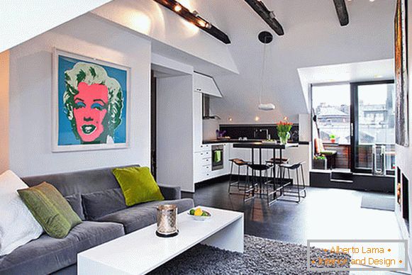 Appartamento design con elementi di pop art