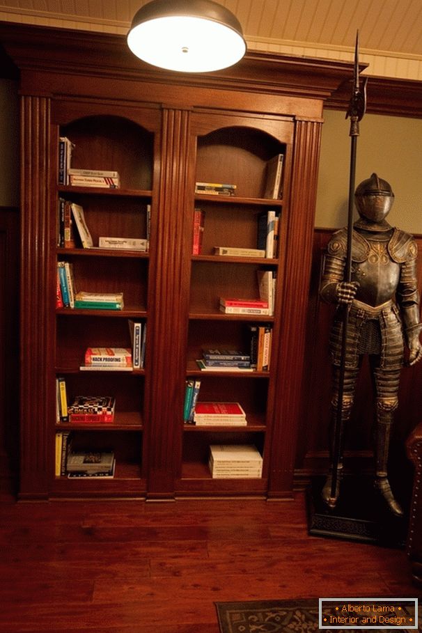 Libreria e cavaliere medievale