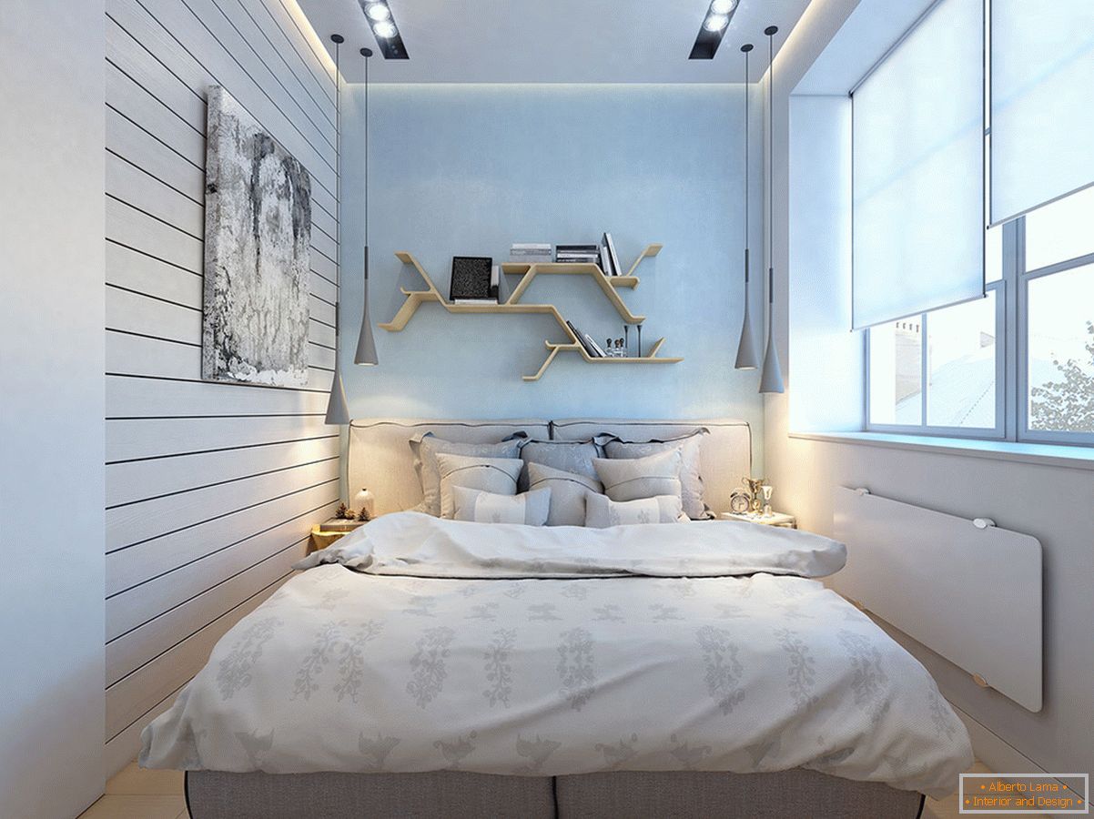 Camera da letto in colori pastello
