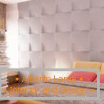 Design della camera da letto con pannelli 3d