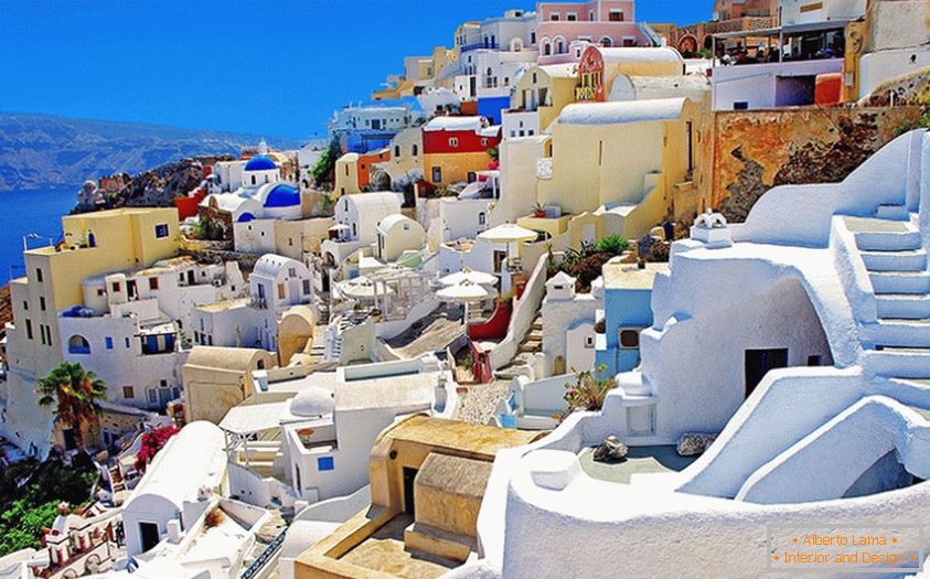 Architettura colorata della Grecia
