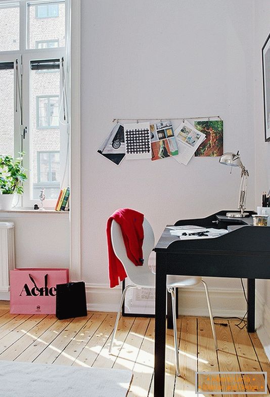 Studio di un piccolo appartamento in Svezia