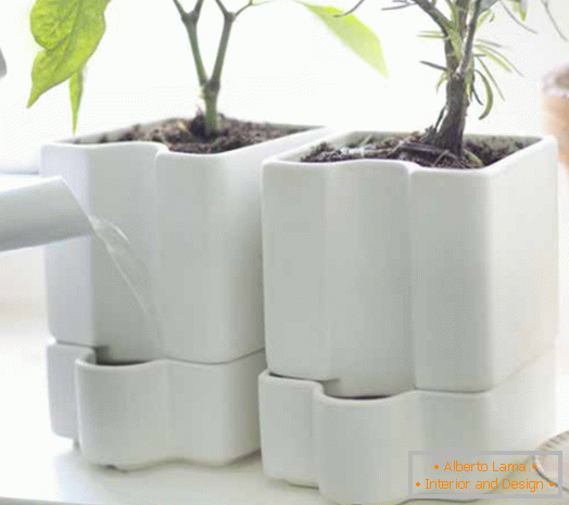 vaso per piante da ceramica smaltata SOTCITRON