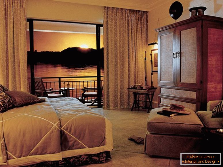 Camera da letto in stile africano