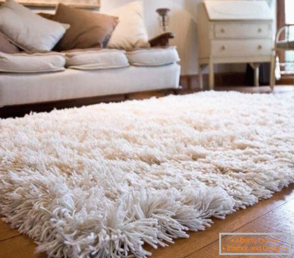 tappeto bianco con pisolino lungo, foto 56