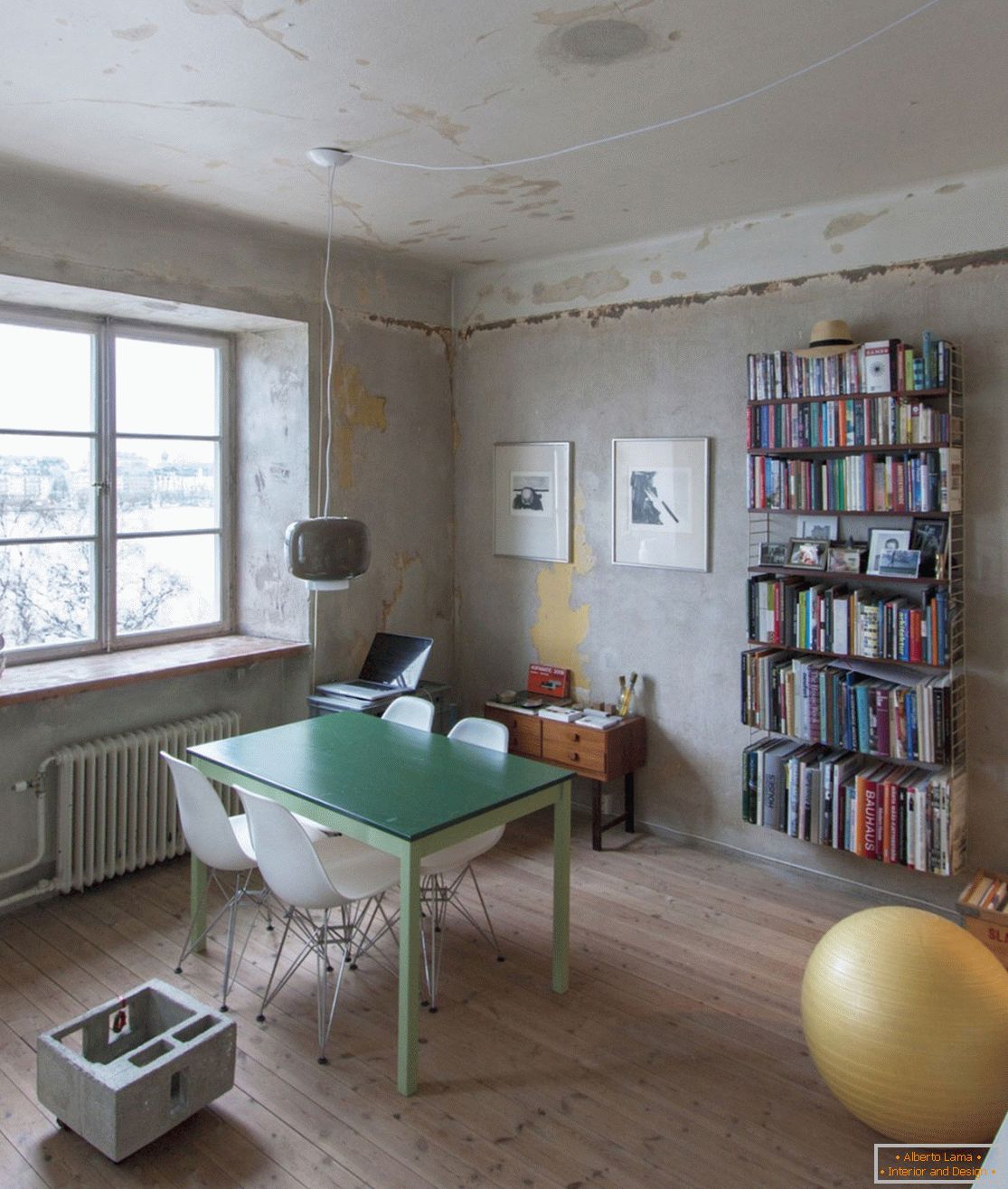 Interior design di un appartamento in stile scandinavo