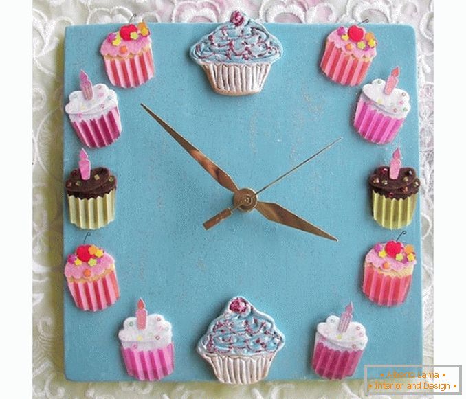 Cupcakes orologio da parete