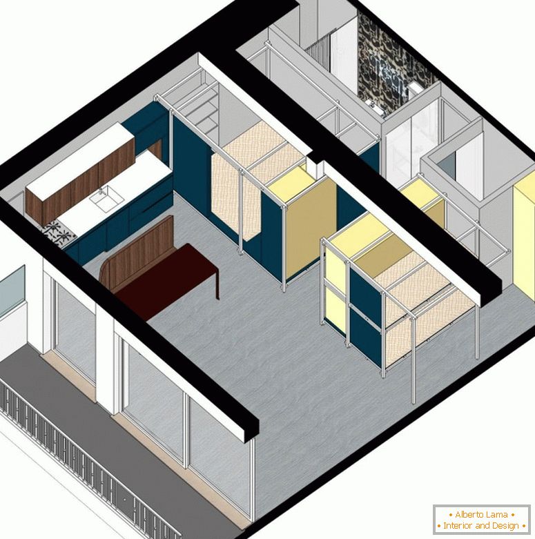 Interior design di appartamento Fun House