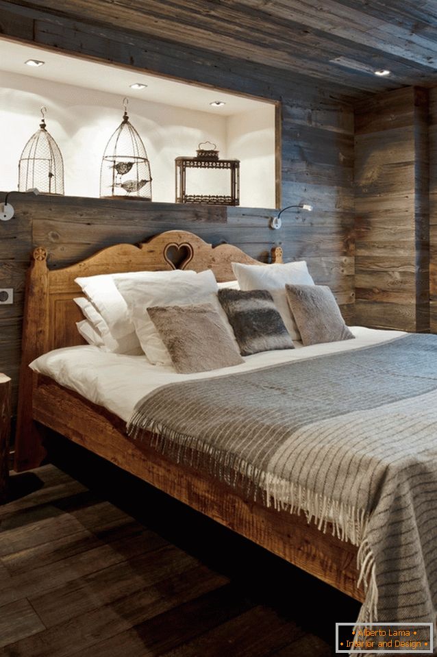 Camera da letto in legno, è bello?