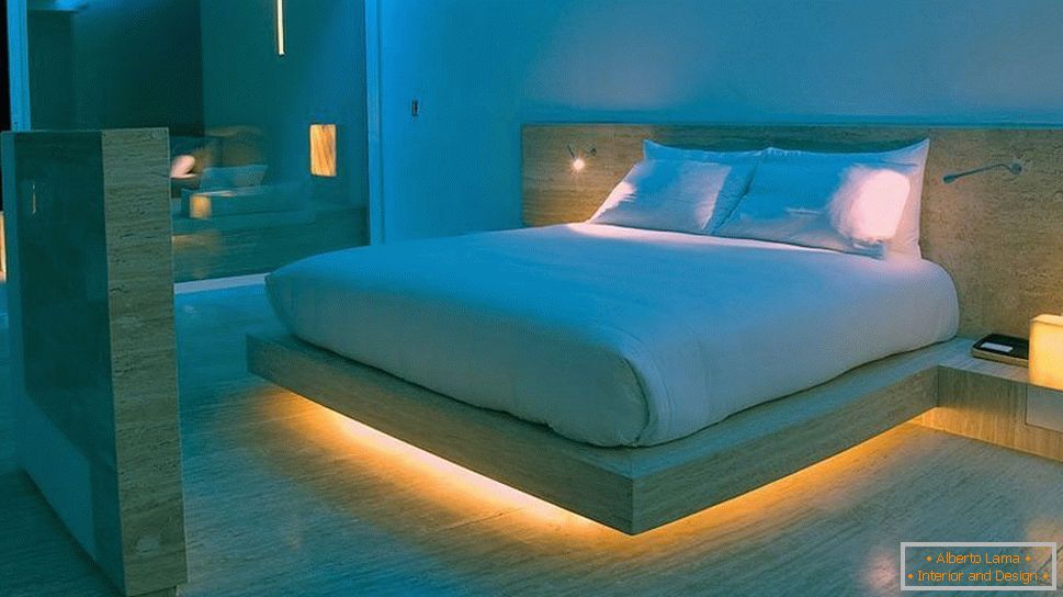 Letto retroilluminato