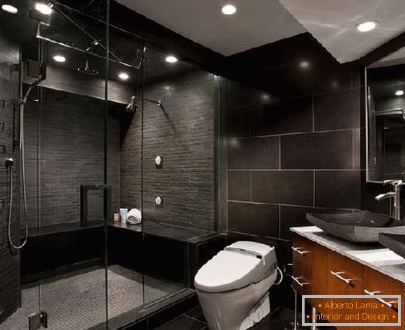 design di un grande bagno con doccia, foto 6