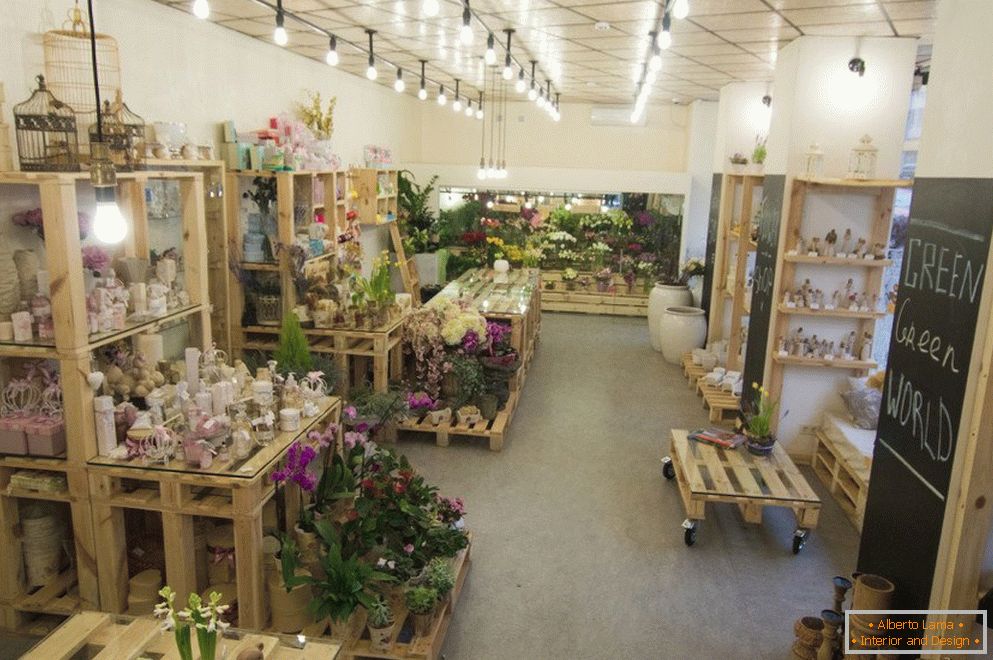 Design del negozio di fiori