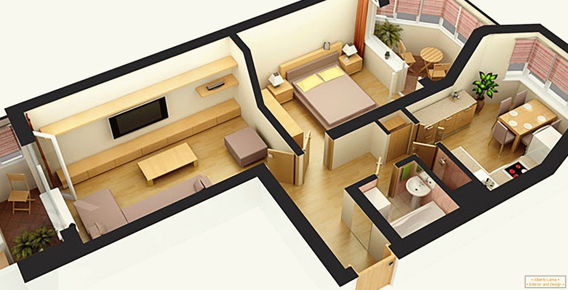 Progetto di appartamento 3D