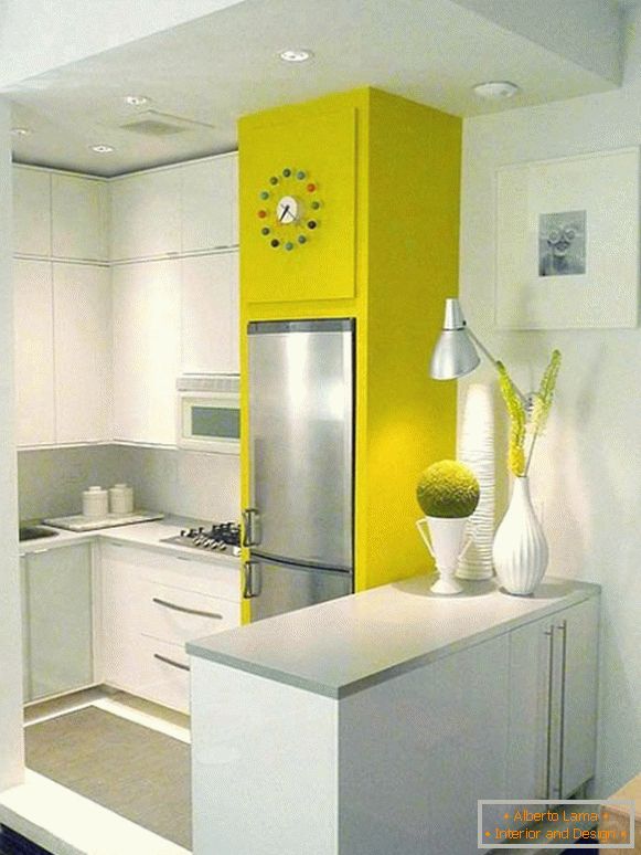 Interior design di una piccola cucina