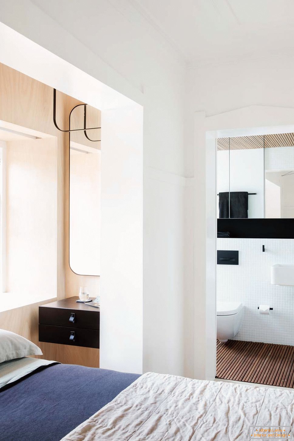 Interior design di un piccolo appartamento a Sydney - вид на санузел