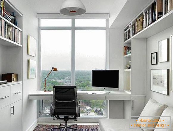 design dell'ufficio in un appartamento in stile moderno, foto 20
