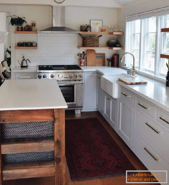 design della cucina in casa, foto 32