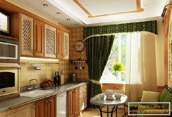 design della cucina con balcone e divano foto, foto 31
