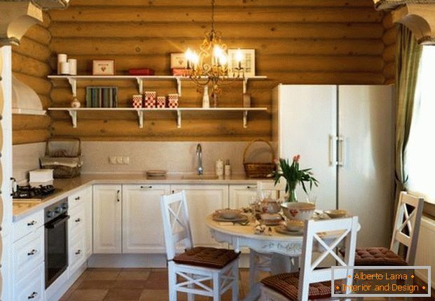 piccola cucina in una casa privata дизайн