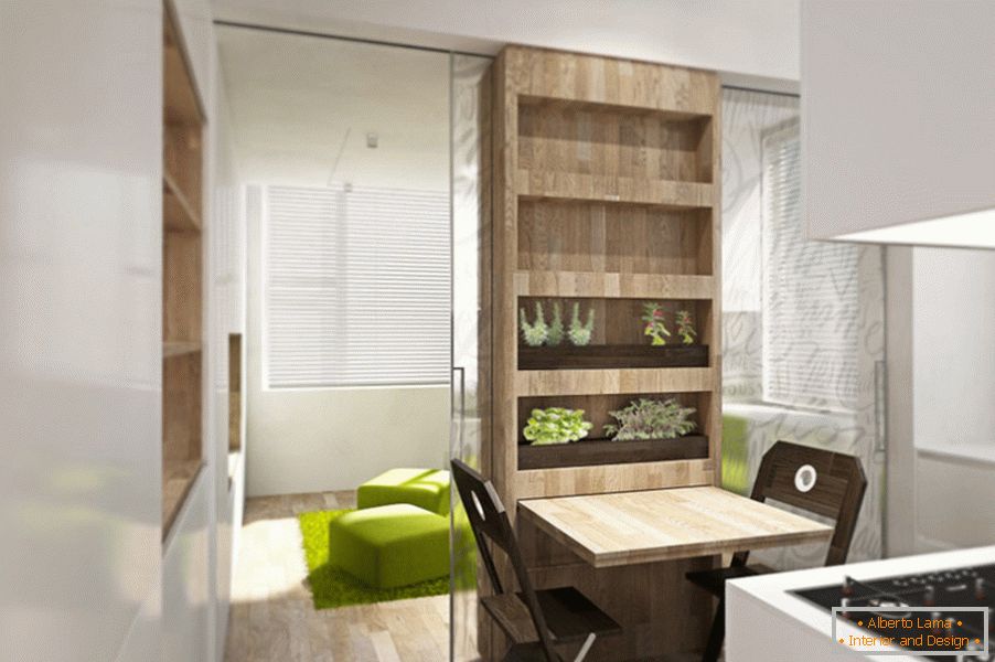 Trasformatore di design appartamento: zona pranzo in cucina