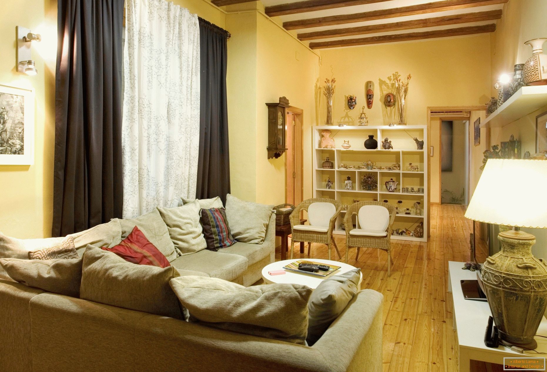 Interior design di un piccolo soggiorno