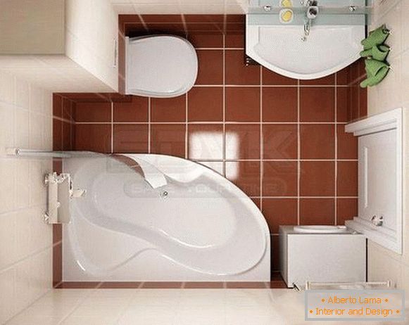 design del bagno in piccoli appartamenti