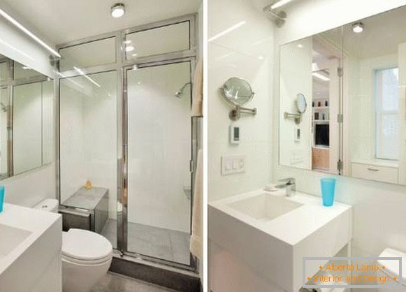 Design del bagno in un piccolo appartamento di 40 mq