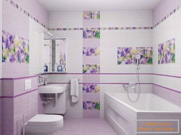 Progettazione di piastrelle nella toilette, foto 8