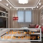 Interior design di un piccolo soggiorno