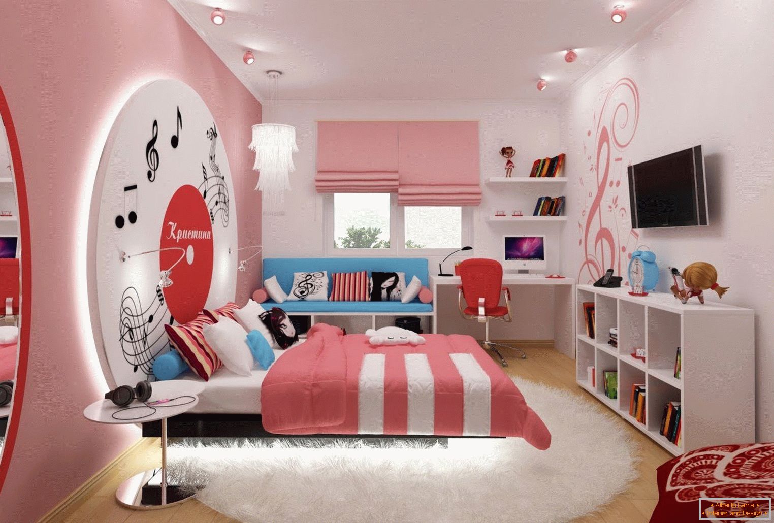 Progetto di progettazione di una stanza per un adolescente
