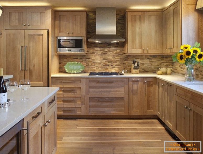 girasole-cucina-decorazione-idea-anche-attraente-legno-alzatina-impresa-single-microonde-con-incasso-illuminazione