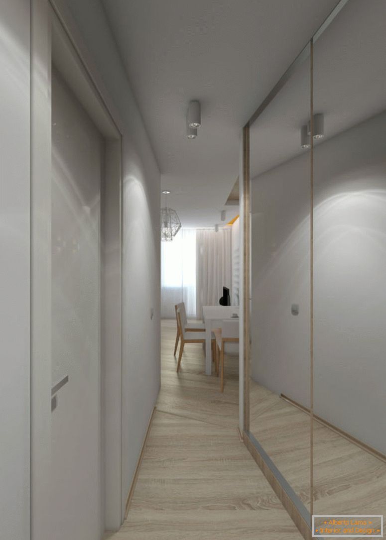 Il design dell'appartamento stretto