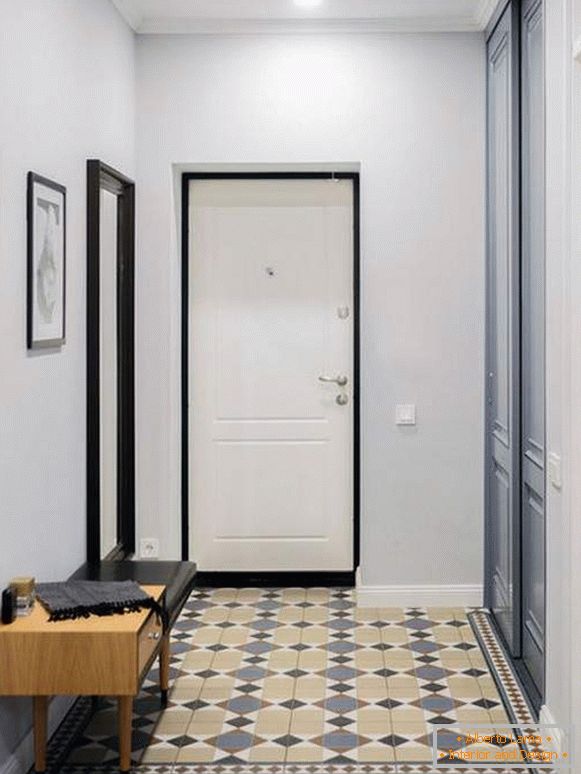 progetto di un corridoio stretto in un appartamento, foto 23