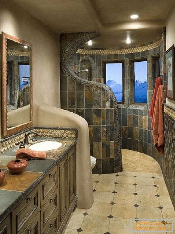design del bagno combinato con servizi igienici, foto 20