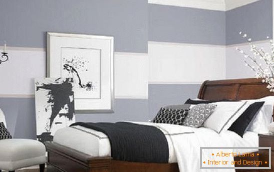 Camera da letto a colori freddi