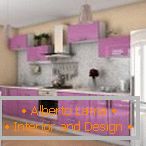 Design classico della cucina viola
