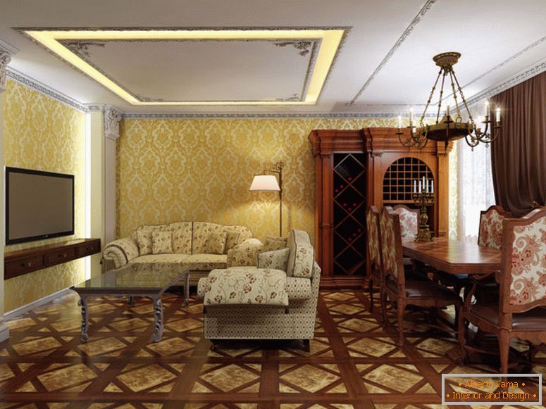 Interior-living-in-classico stile