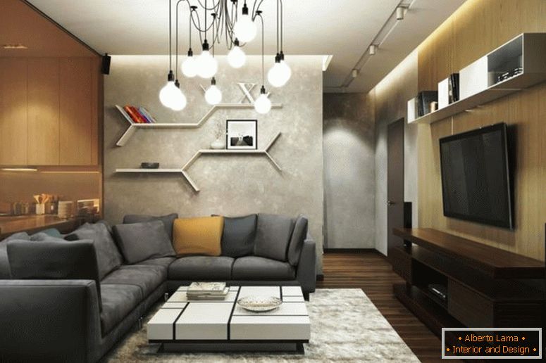 moderno-living-in-style-minimalista con-big-angolare Dwan