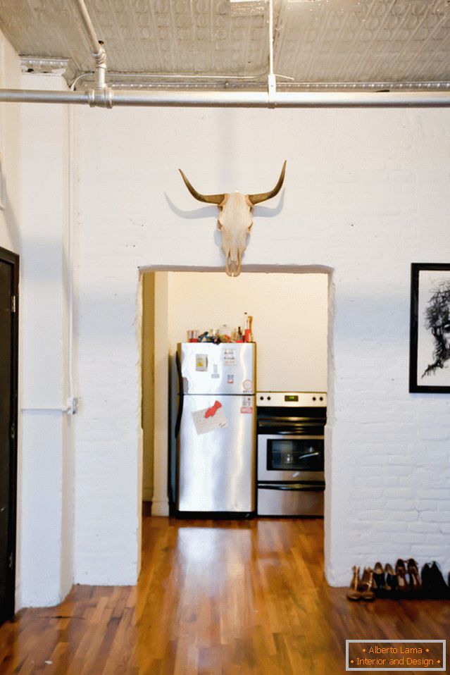 Cucina elegante appartamento a Brooklyn