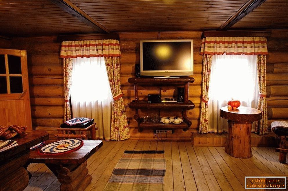 Una stanza di riposo in uno stabilimento balneare in stile russo