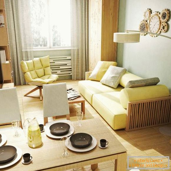 Gli appartamenti studio più belli con una sola stanza: il design fotografico degli interni della cucina