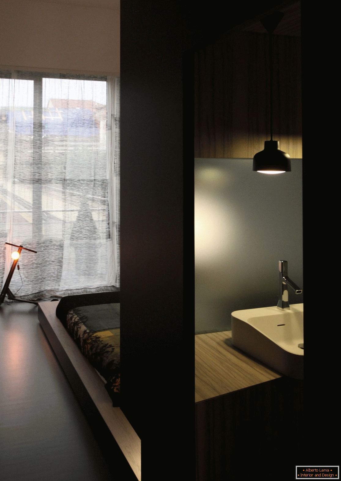 Interno di un piccolo appartamento a Torino, Italia