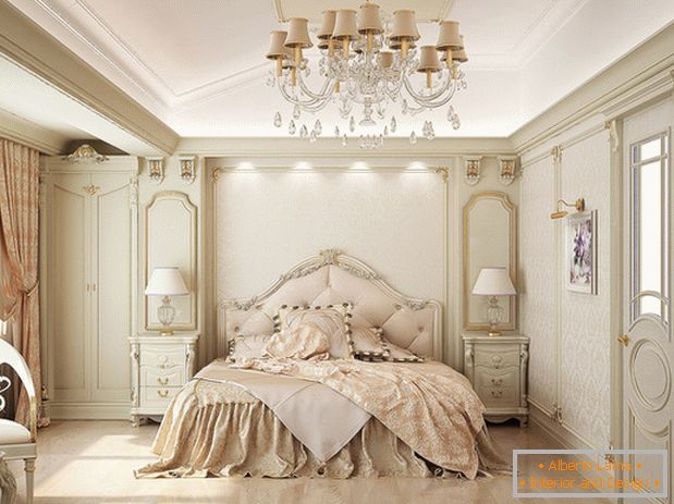 camera da letto in una foto in stile classico