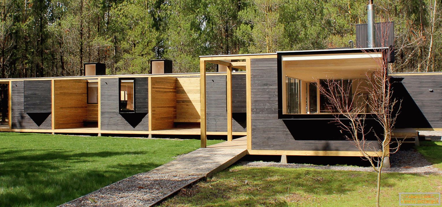 Casa modulare in legno in Cile