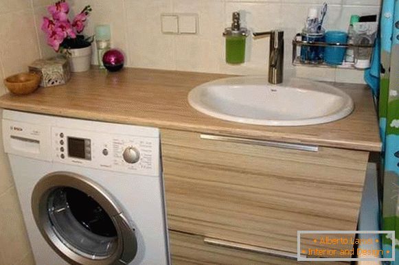 bagno con lavatrice design fotografico, foto 10