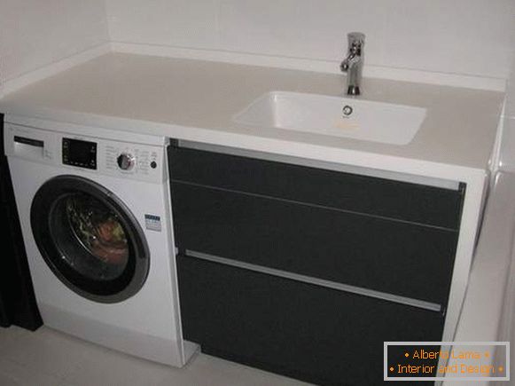 progetto di un bagno con lavatrice, foto 12